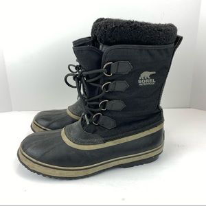 Sorel Pac Nylon Men's Winter Boot Black Size 10